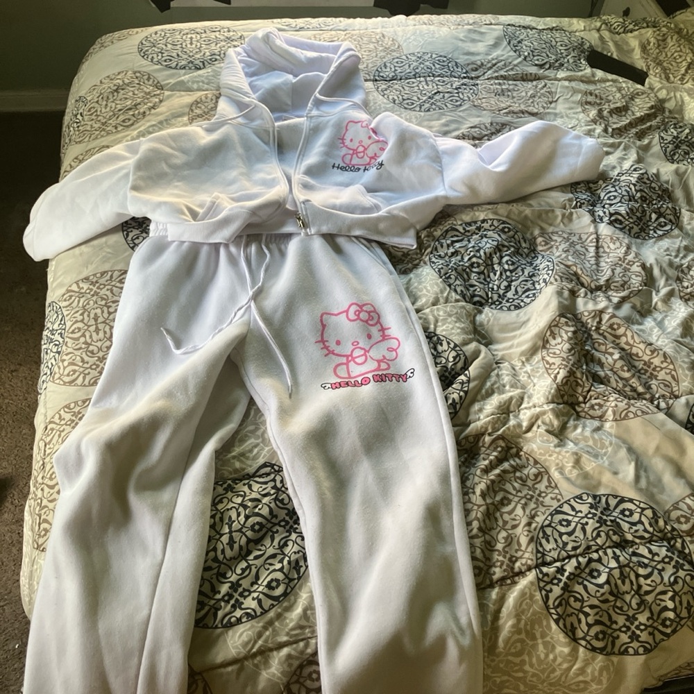 Hello Kitty White and Pink Bodysuit